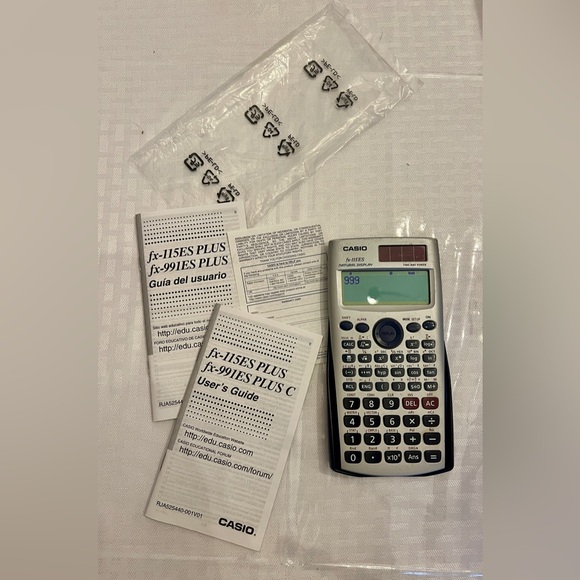 Casio FX-115ES Scientific Calculator with Cover and Manual - Picture 1 of 4